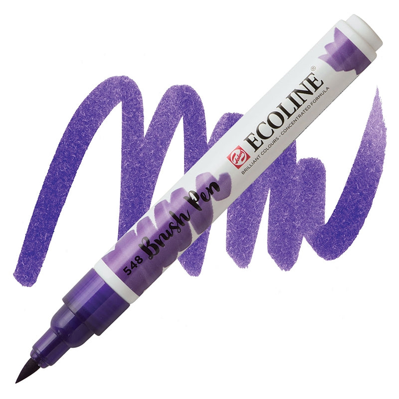 Carioci Ecoline Brush Pen - Pastel violet -  din categoria , ideal pentru scoala si teme zilnice, pret avantajos in magazin online