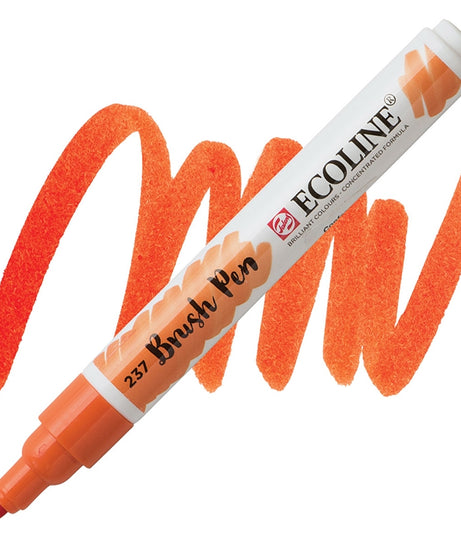 Carioci Ecoline Brush Pen - Light orange -  din categoria , ideal pentru scoala si teme zilnice, disponibil online cu livrare rapida