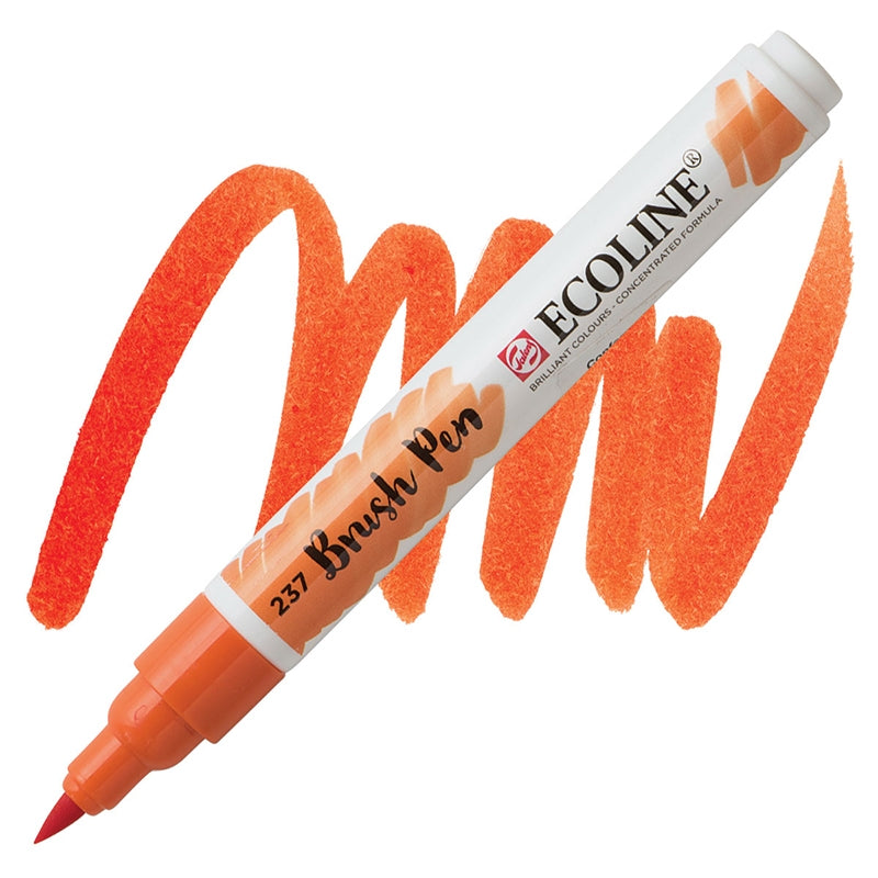 Carioci Ecoline Brush Pen - Light orange -  din categoria , ideal pentru scoala si teme zilnice, disponibil online cu livrare rapida