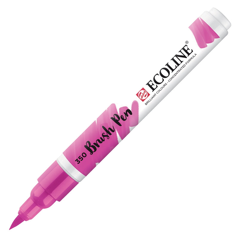 Carioci Ecoline Brush Pen - Magenta -  din categoria , ideal pentru scoala si teme zilnice, alegere inspirata pentru papetarie moderna