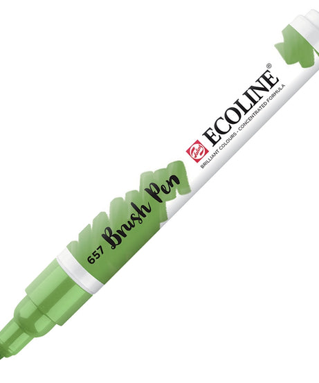 Carioci Ecoline Brush Pen - Grass green -  din categoria , ideal pentru scoala si teme zilnice, alegere inspirata pentru papetarie moderna