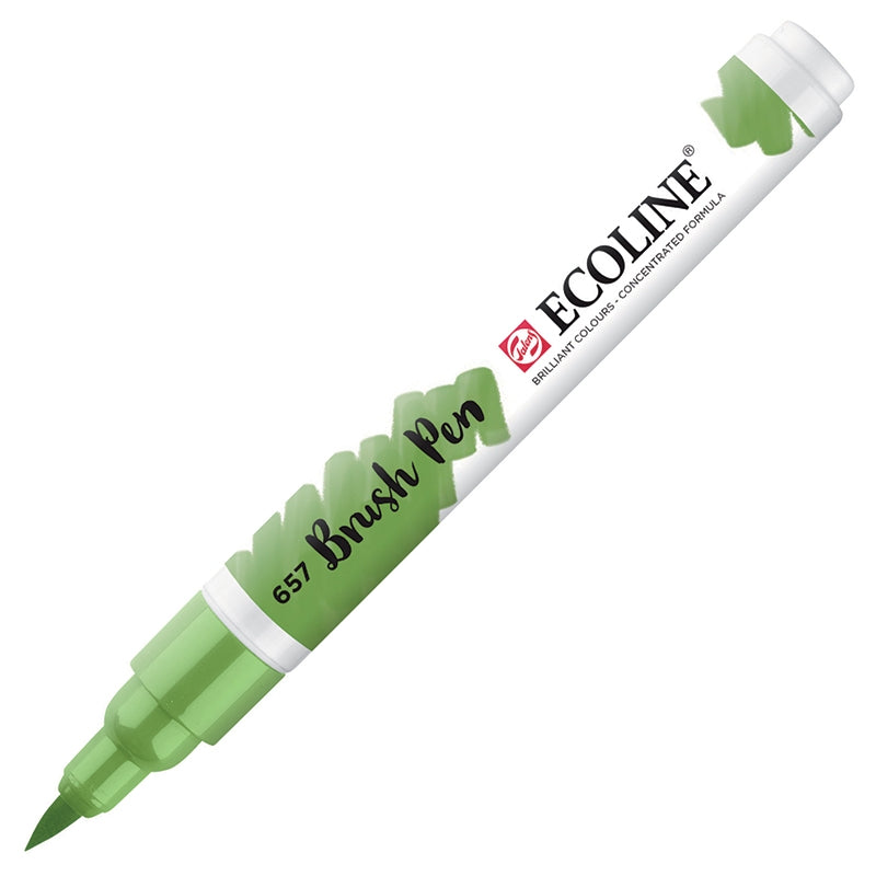 Carioci Ecoline Brush Pen - Grass green -  din categoria , ideal pentru scoala si teme zilnice, alegere inspirata pentru papetarie moderna