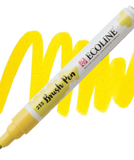 Carioci Ecoline Brush Pen - Light yellow -  din categoria , potrivit pentru uz profesional si hobby, disponibil online cu livrare rapida