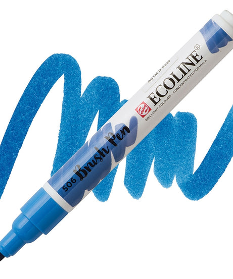 Carioci Ecoline Brush Pen - Ultramarine light -  din categoria , perfect pentru birou si organizare eficienta, pret avantajos in magazin online
