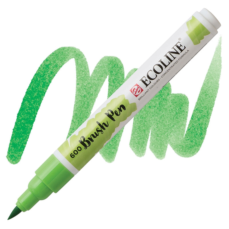 Carioci Ecoline Brush Pen - Light green -  din categoria , perfect pentru birou si organizare eficienta, alegere inspirata pentru papetarie moderna
