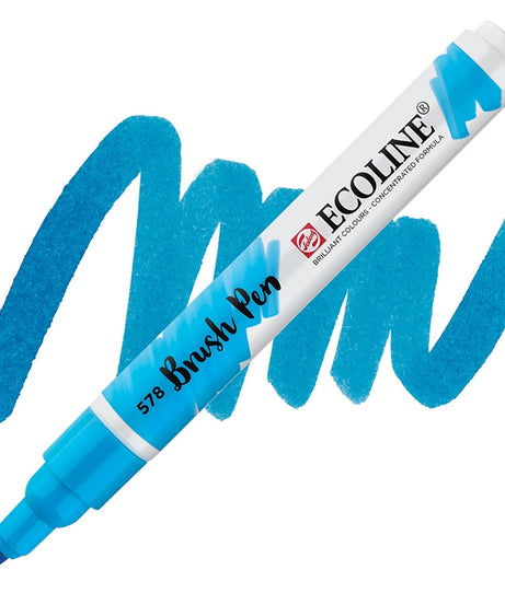 Carioci Ecoline Brush Pen - Sky blue light -  din categoria , potrivit pentru uz profesional si hobby, calitate premium pentru rezultate excelente