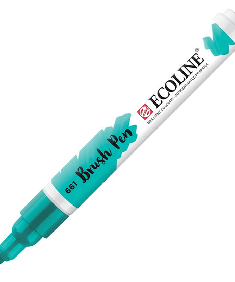Carioci Ecoline Brush Pen - Fir green -  din categoria , potrivit pentru uz profesional si hobby, disponibil online cu livrare rapida