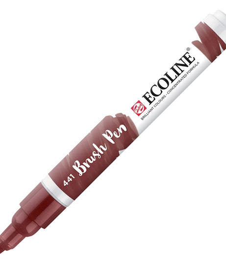 Carioci Ecoline Brush Pen - Reddish brown -  din categoria , ideal pentru scoala si teme zilnice, disponibil online cu livrare rapida