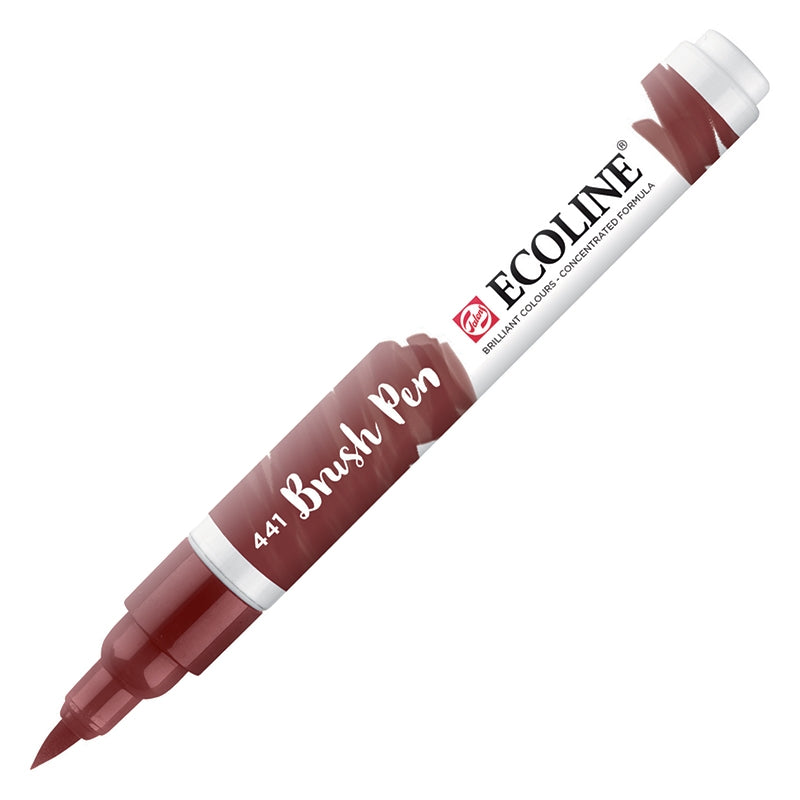 Carioci Ecoline Brush Pen - Reddish brown -  din categoria , ideal pentru scoala si teme zilnice, disponibil online cu livrare rapida
