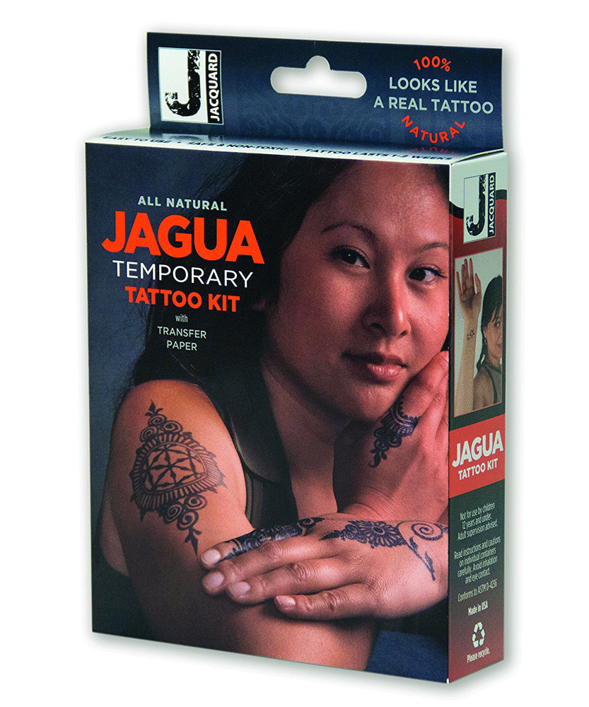 Acuarella - culori acrilice, accesorii papetarie, pensule, carioci si markere etc - Set tatuaje temporare Jagua Tattoo Kit din categoria , ideal pentru scoala si teme zilnice, produs original disponibil din stoc