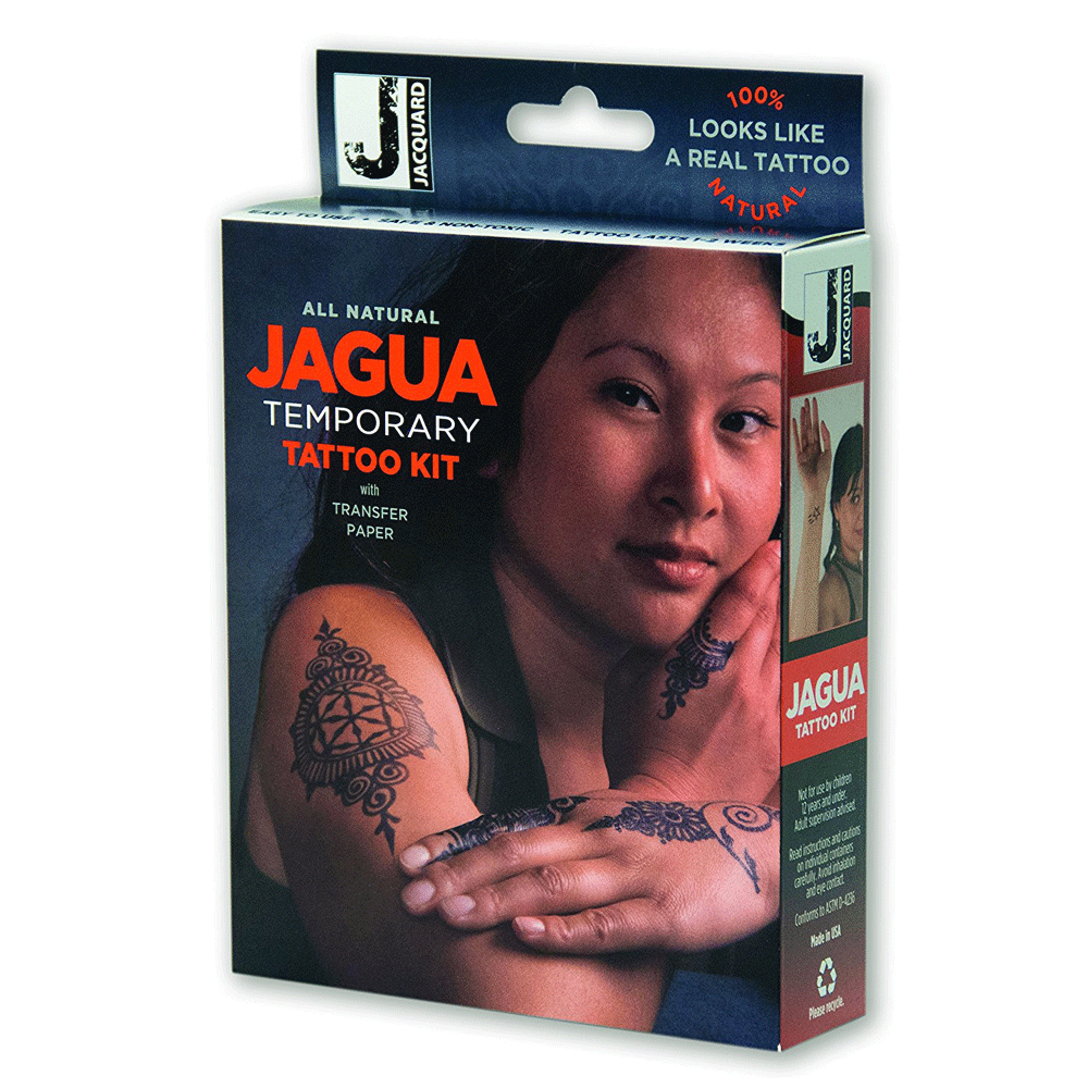 Acuarella - culori acrilice, accesorii papetarie, pensule, carioci si markere etc - Set tatuaje temporare Jagua Tattoo Kit din categoria , ideal pentru scoala si teme zilnice, produs original disponibil din stoc