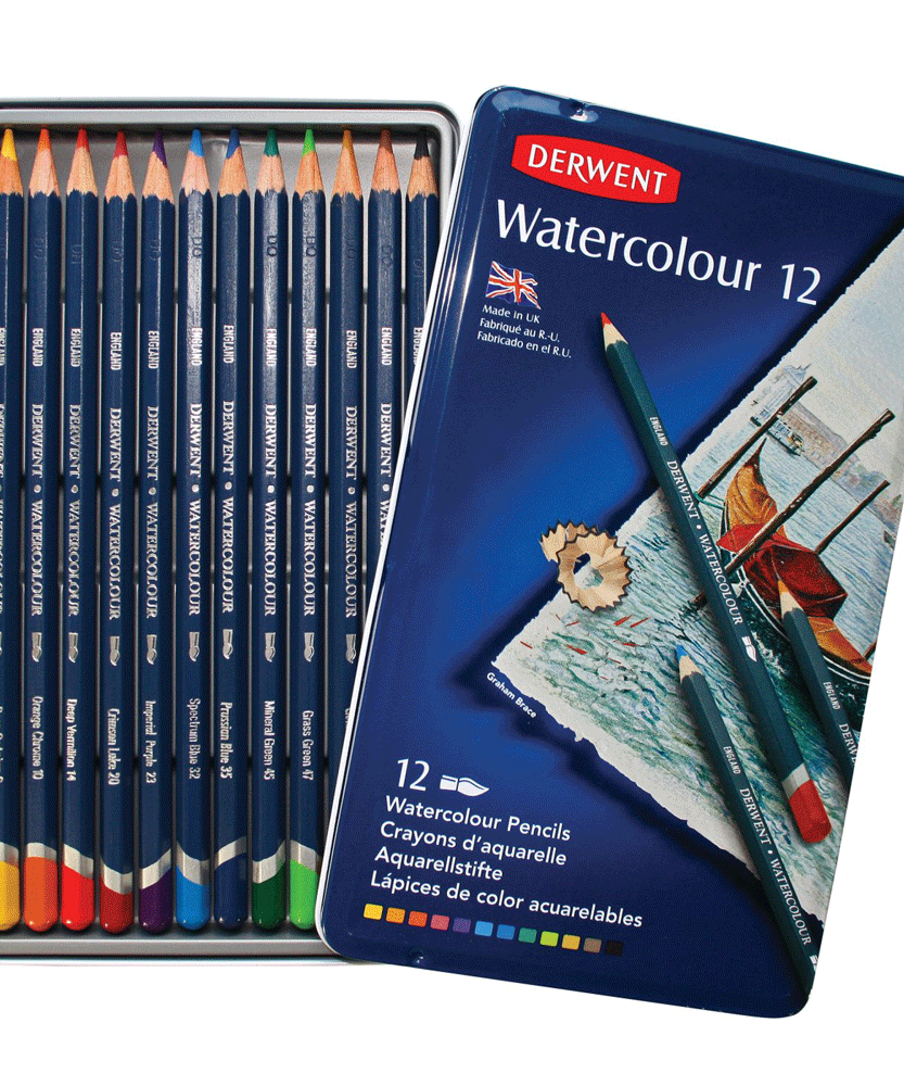 Acuarella - culori acrilice, accesorii papetarie, pensule, carioci si markere etc Seturi creioane Derwent Watercolour - 12 - Seturi creioane Derwent Watercolour profesionale din categoria Office Supplies > Office Instruments > Writing & Drawing Instruments > Pens & Pencils > Pencils > Art Pencils, excelent pentru proiecte artistice si craft, disponibil online cu livrare rapida