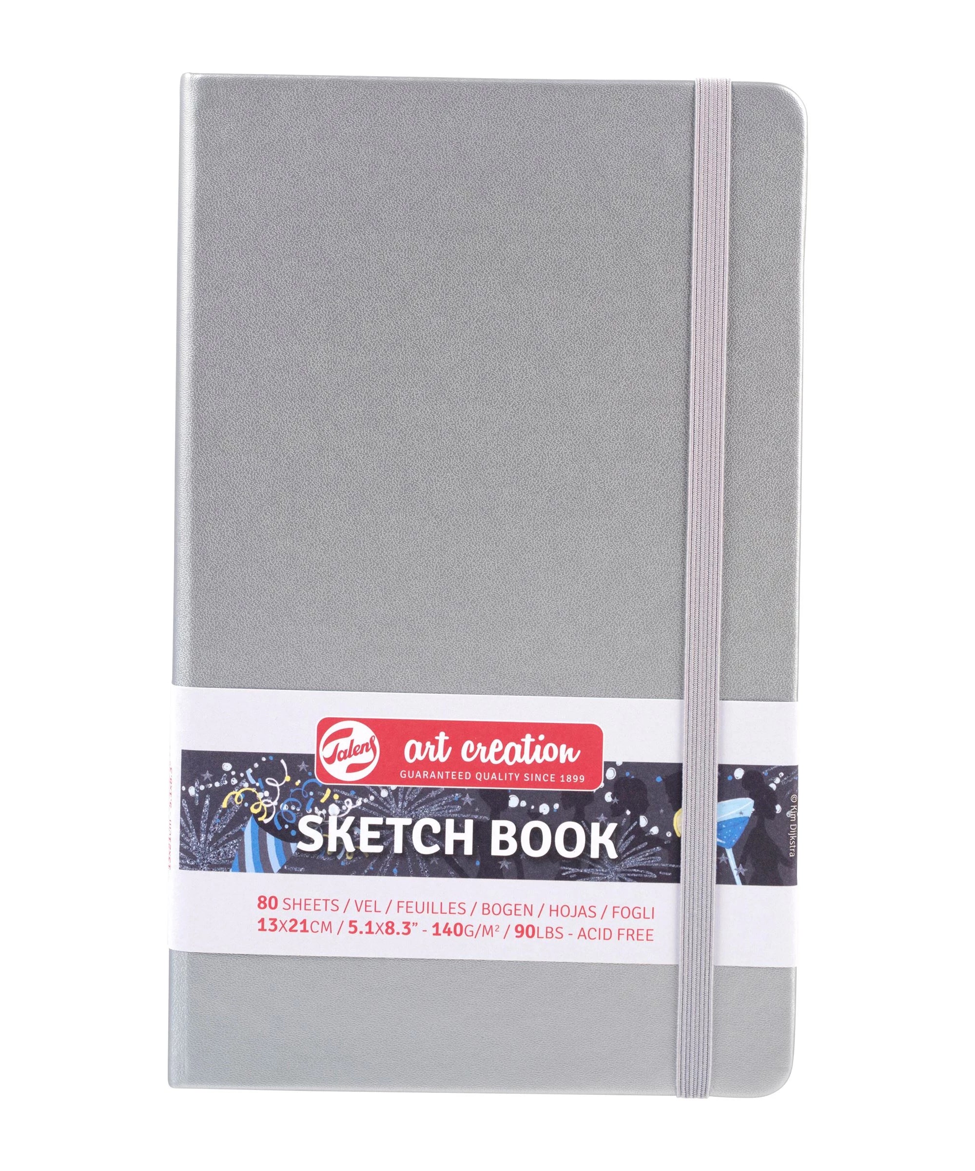 Sketchbook Talens Art Creation Silver - 13x21 cm -  din categoria , ideal pentru scoala si teme zilnice, alegere inspirata pentru papetarie moderna