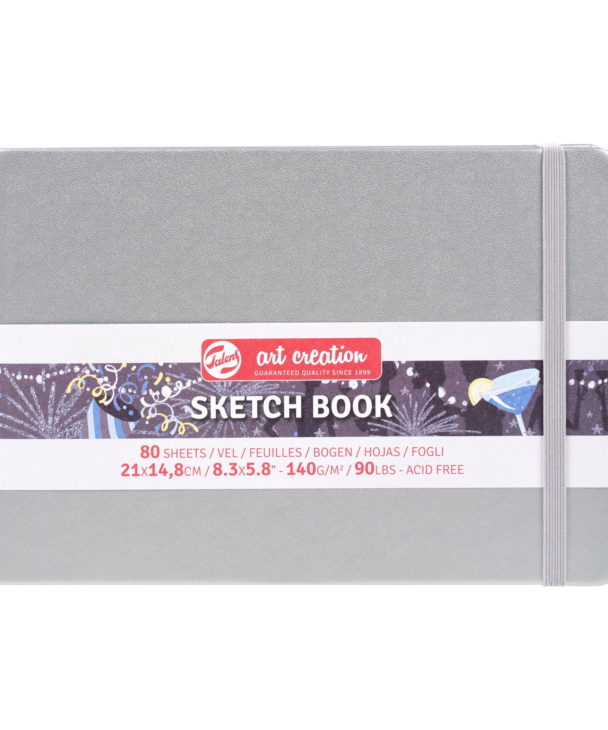 Sketchbook Talens Art Creation Silver - 15x21 cm -  din categoria , excelent pentru proiecte artistice si craft, pret avantajos in magazin online