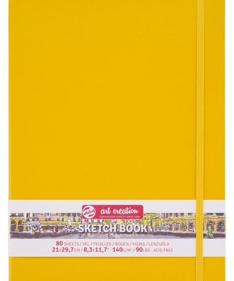 Sketchbook Talens Art Creation Yellow - 21x30 cm -  din categoria , recomandat pentru desen si activitati creative, alegere inspirata pentru papetarie moderna