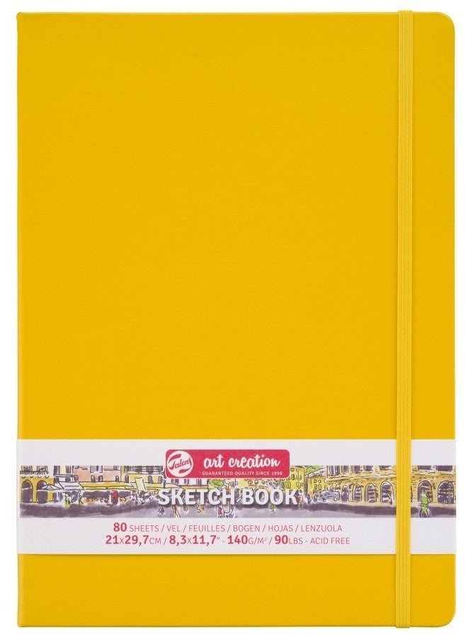 Sketchbook Talens Art Creation Yellow - 21x30 cm -  din categoria , recomandat pentru desen si activitati creative, alegere inspirata pentru papetarie moderna