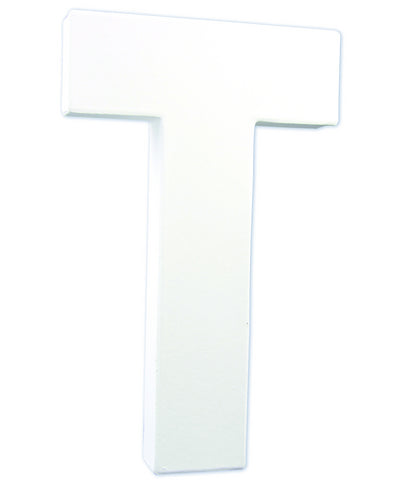 Litere 21 cm din carton presat - litera T -  din categoria , excelent pentru proiecte artistice si craft, alegere inspirata pentru papetarie moderna