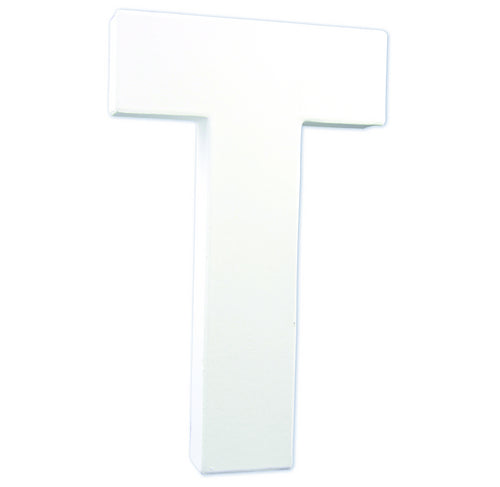 Litere 21 cm din carton presat - litera T -  din categoria , excelent pentru proiecte artistice si craft, alegere inspirata pentru papetarie moderna