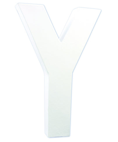 Litere 21 cm din carton presat - litera Y -  din categoria , excelent pentru proiecte artistice si craft, disponibil online cu livrare rapida