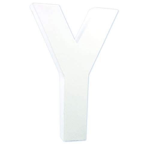 Litere 21 cm din carton presat - litera Y -  din categoria , excelent pentru proiecte artistice si craft, disponibil online cu livrare rapida