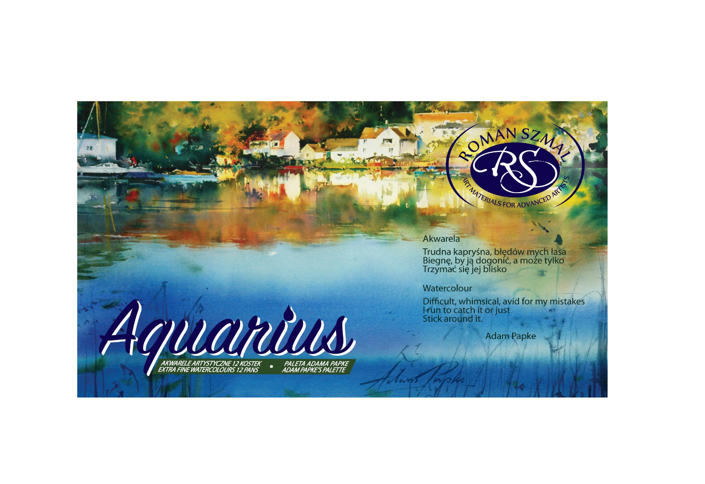Acuarele Roman Szmal Aquarius Adam Papke Palette set 12