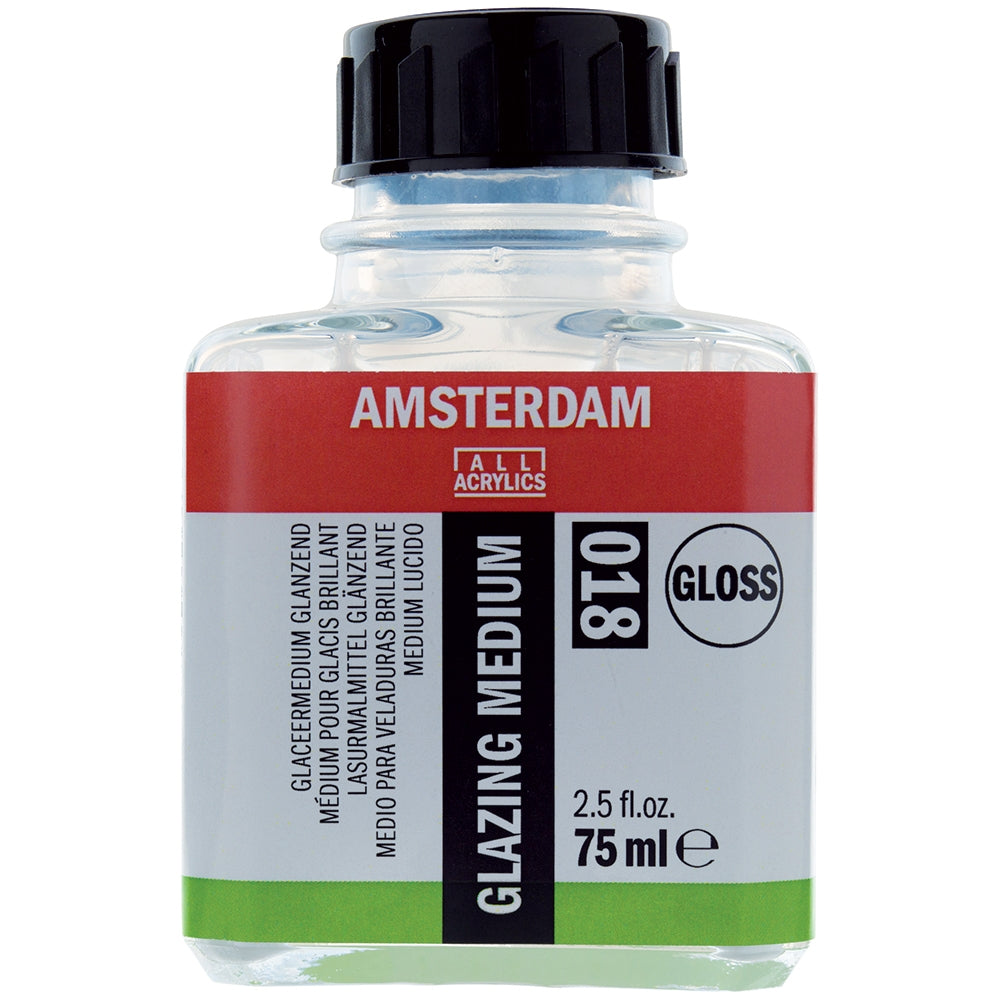 Acuarella - culori acrilice, accesorii papetarie, pensule, carioci si markere etc Amsterdam Glazing Medium Glossy 018 - 75 ml. - Mediu acrilic Amsterdam Glazing Glossy 018 din categoria Arts & Entertainment > Hobbies & Creative Arts > Arts & Crafts > Art & Crafting Materials > Craft Paint, Ink & Glaze > Paint Mediums, excelent pentru proiecte artistice si craft, pret avantajos in magazin online