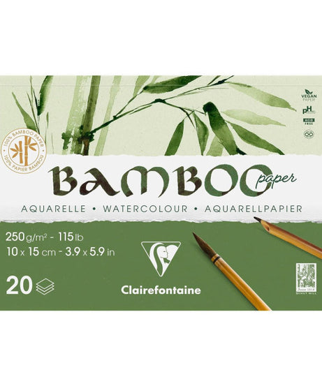 Bloc de desen 10 x 15 cm Bambus 250g/m 20 file Clairfontaine 975911C