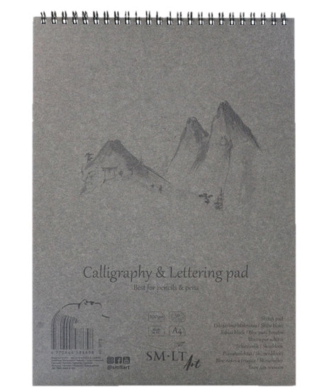 Bloc caligrafie Calligraphy & Lettering pad Authentic cu spira
