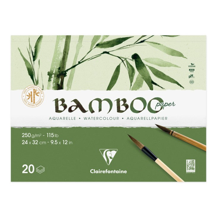 Bloc de desen 24 x 32 cm Bambus 250g/m 20 file Clairfontaine 975913C
