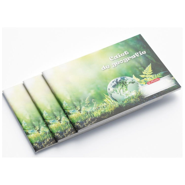 Caiet geografie, 24 file, Rock your School, div. modele Herlitz