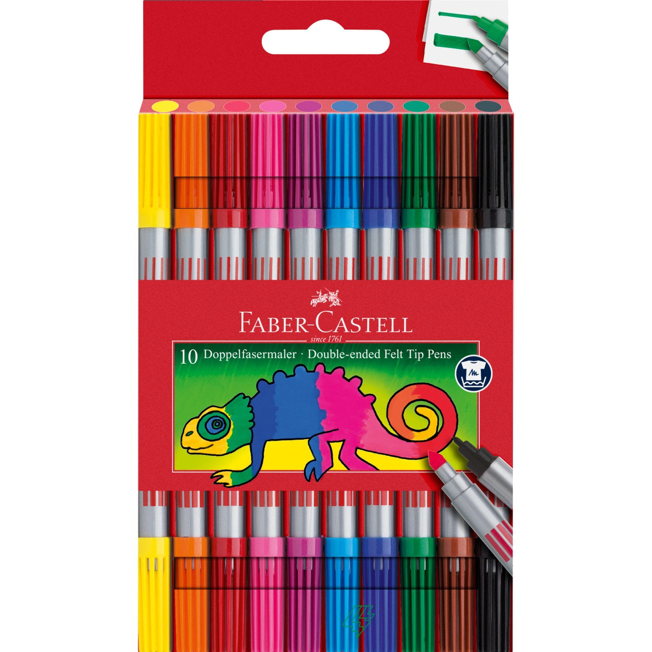 Carioci cu 2 capete 10 culori Faber-Castell