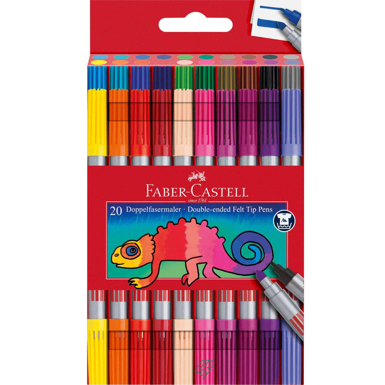 Carioci cu 2 capete 20 culori Faber-Castell