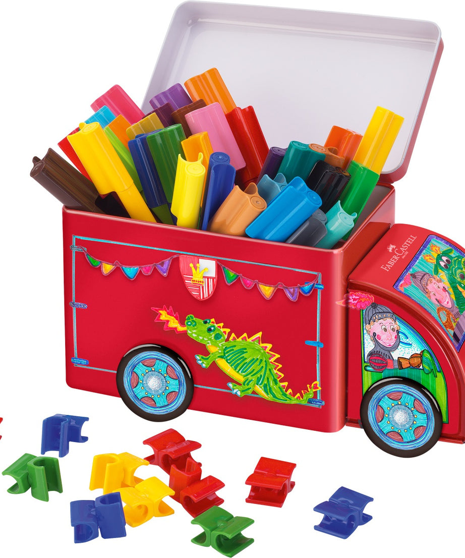 Carioci set 33 culori camion connector Faber-Castell