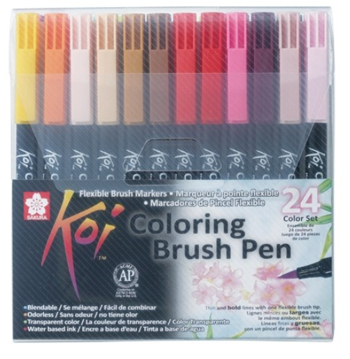 Seturi carioci Sakura Koi Color Brush 48 -  din categoria , potrivit pentru uz profesional si hobby, produs original disponibil din stoc