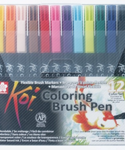Seturi carioci Sakura Koi Color Brush 24 -  din categoria , perfect pentru birou si organizare eficienta, produs original disponibil din stoc