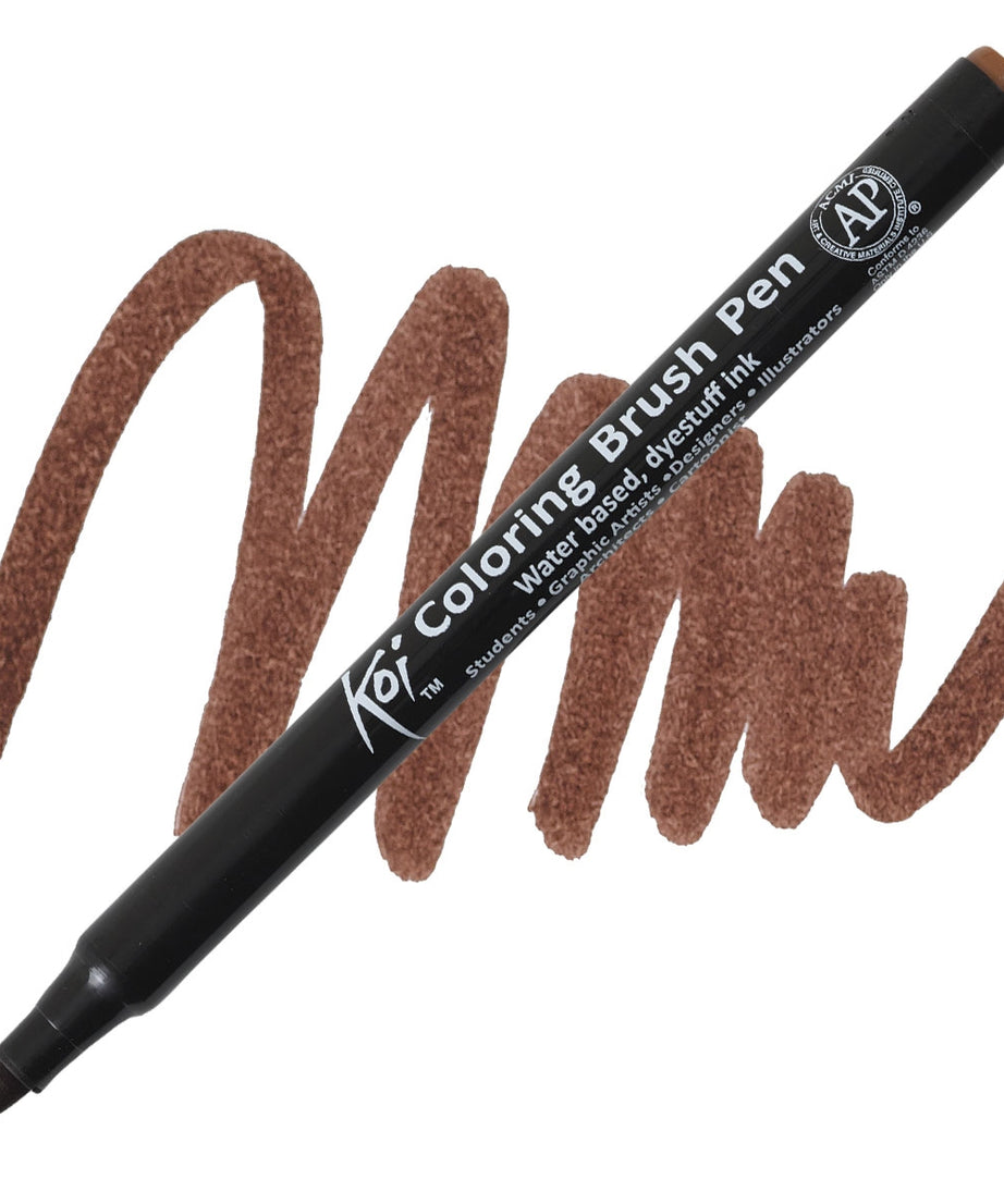 Carioci Sakura Koi Color Brush - Raw Sienna -  din categoria , ideal pentru scoala si teme zilnice, alegere inspirata pentru papetarie moderna