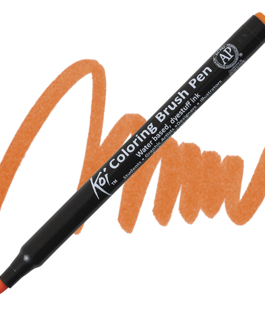 Carioci Sakura Koi Color Brush - Coral red -  din categoria , perfect pentru birou si organizare eficienta, pret avantajos in magazin online