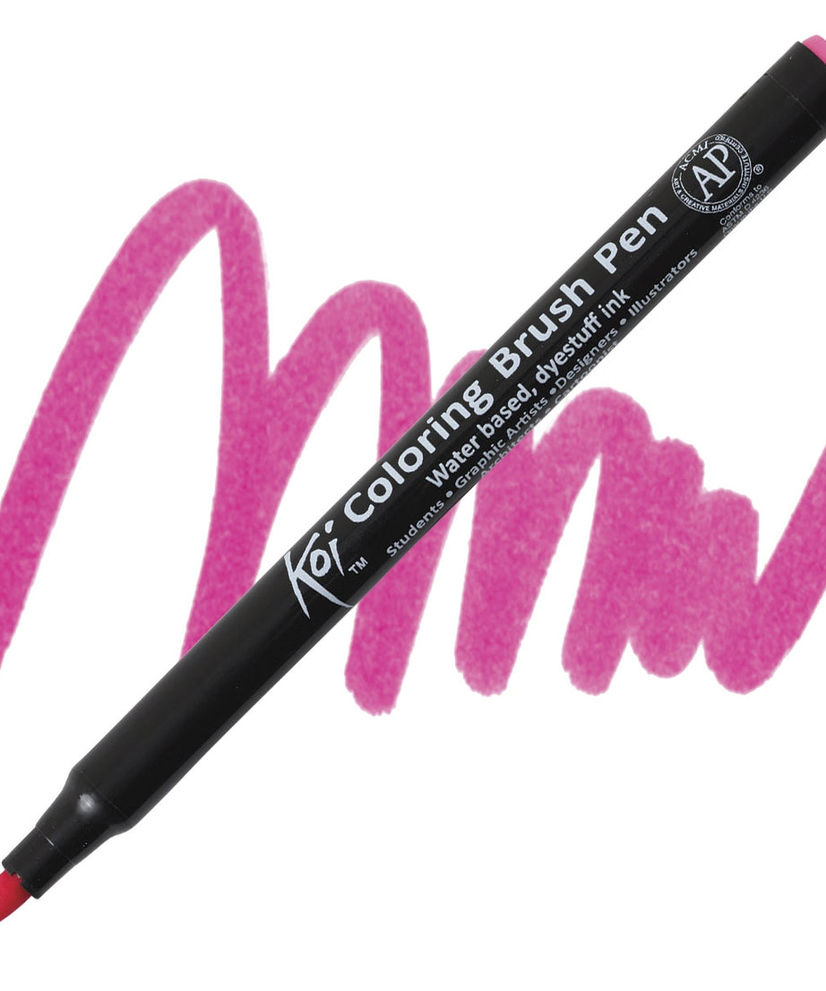 Carioci Sakura Koi Color Brush - Rose red -  din categoria , excelent pentru proiecte artistice si craft, calitate premium pentru rezultate excelente