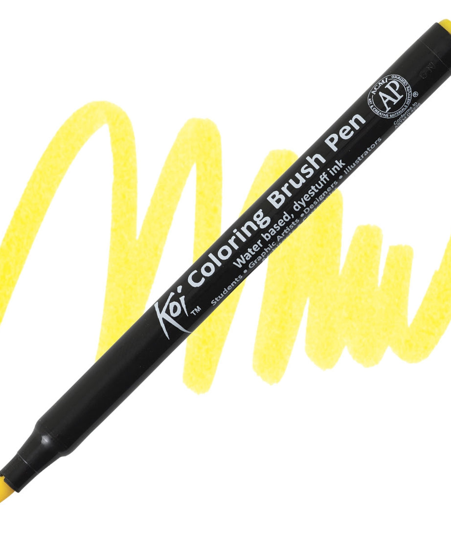 Carioci Sakura Koi Color Brush - Deep yellow -  din categoria , excelent pentru proiecte artistice si craft, pret avantajos in magazin online