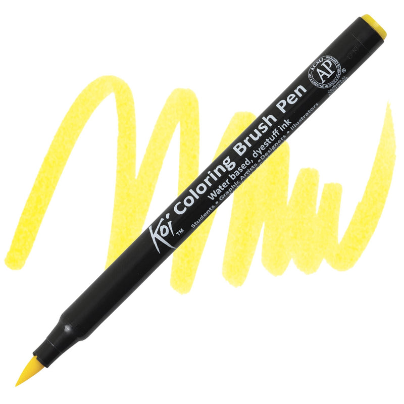 Carioci Sakura Koi Color Brush - Deep yellow -  din categoria , excelent pentru proiecte artistice si craft, pret avantajos in magazin online
