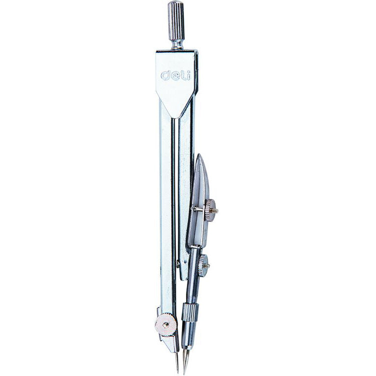 Acuarella - culori acrilice, accesorii papetarie, pensule, carioci si markere etc - Compas metalic mic Deli din categoria , excelent pentru proiecte artistice si craft, disponibil online cu livrare rapida