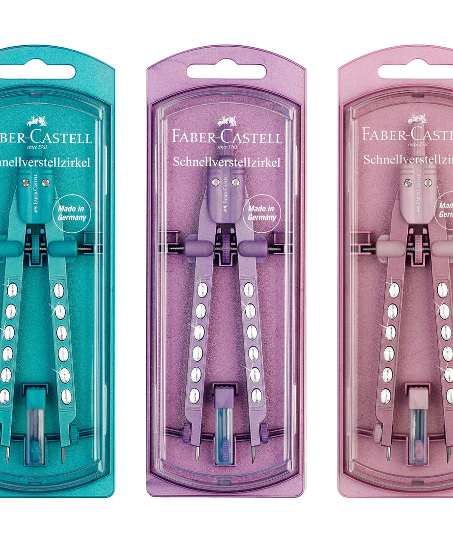 Acuarella - culori acrilice, accesorii papetarie, pensule, carioci si markere etc - Compas Sparkle factory 2023 Faber-Castell din categoria , excelent pentru proiecte artistice si craft, disponibil online cu livrare rapida
