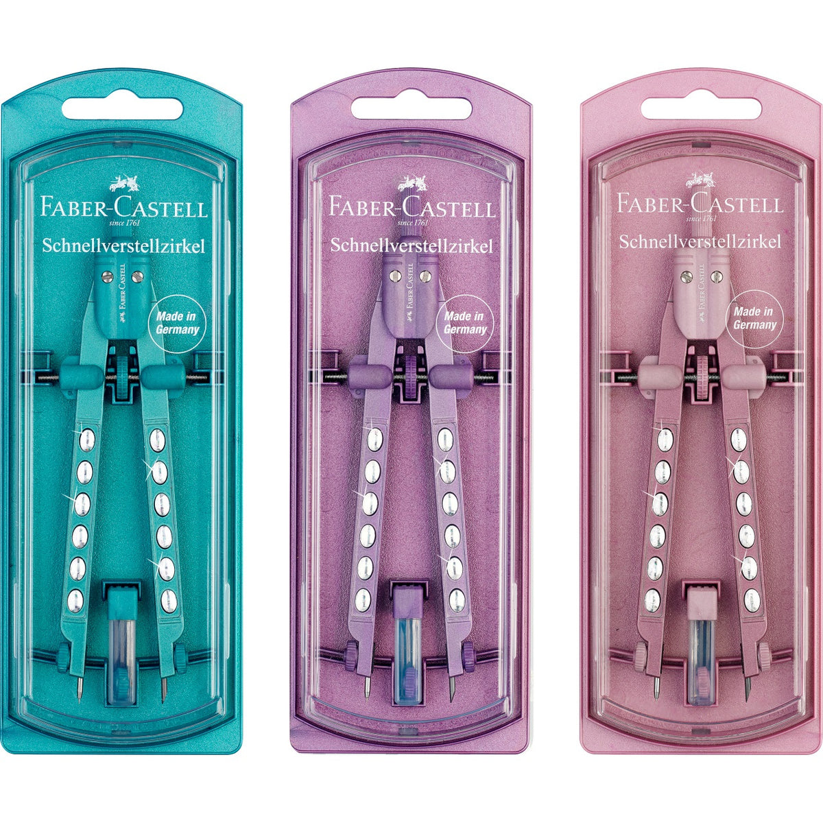 Acuarella - culori acrilice, accesorii papetarie, pensule, carioci si markere etc - Compas Sparkle factory 2023 Faber-Castell din categoria , excelent pentru proiecte artistice si craft, disponibil online cu livrare rapida