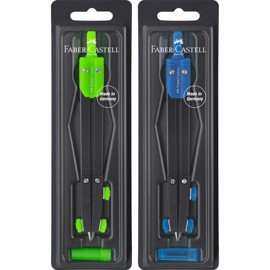 Acuarella - culori acrilice, accesorii papetarie, pensule, carioci si markere etc - Compas Faber Castell College mare diverse culori din categoria , excelent pentru proiecte artistice si craft, alegere inspirata pentru papetarie moderna