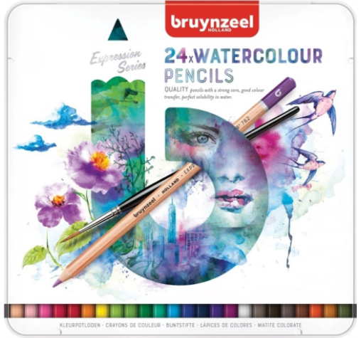 Seturi creioane colorate Bruynzeel Expression Aquarel 36 -  din categoria , ideal pentru scoala si teme zilnice, disponibil online cu livrare rapida