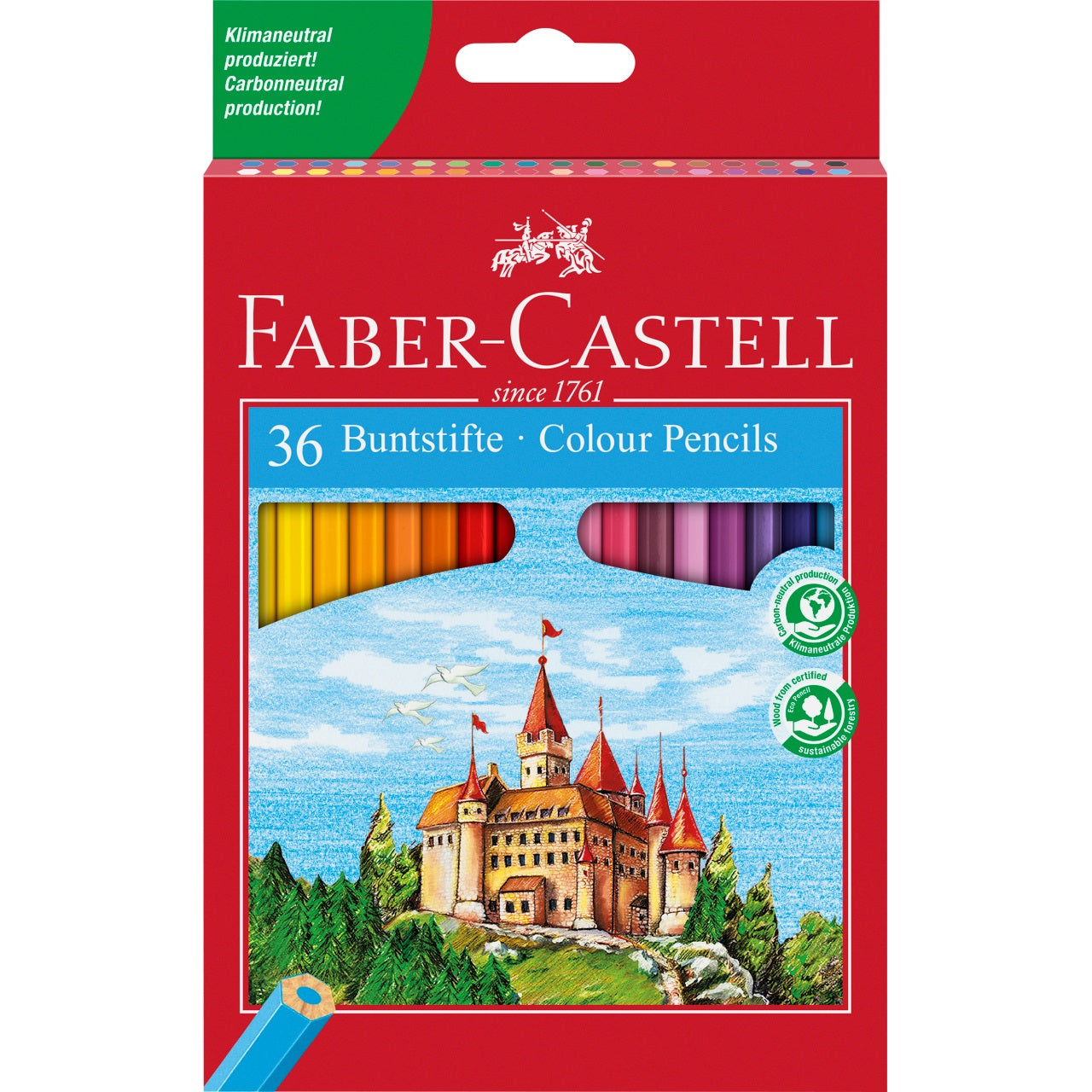 Creioane colorate set 36 culori Faber-Castell