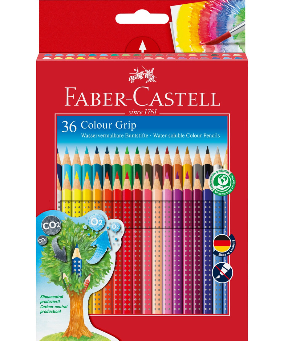 Creioane colorate set 36 culori grip 2001 Faber-Castell