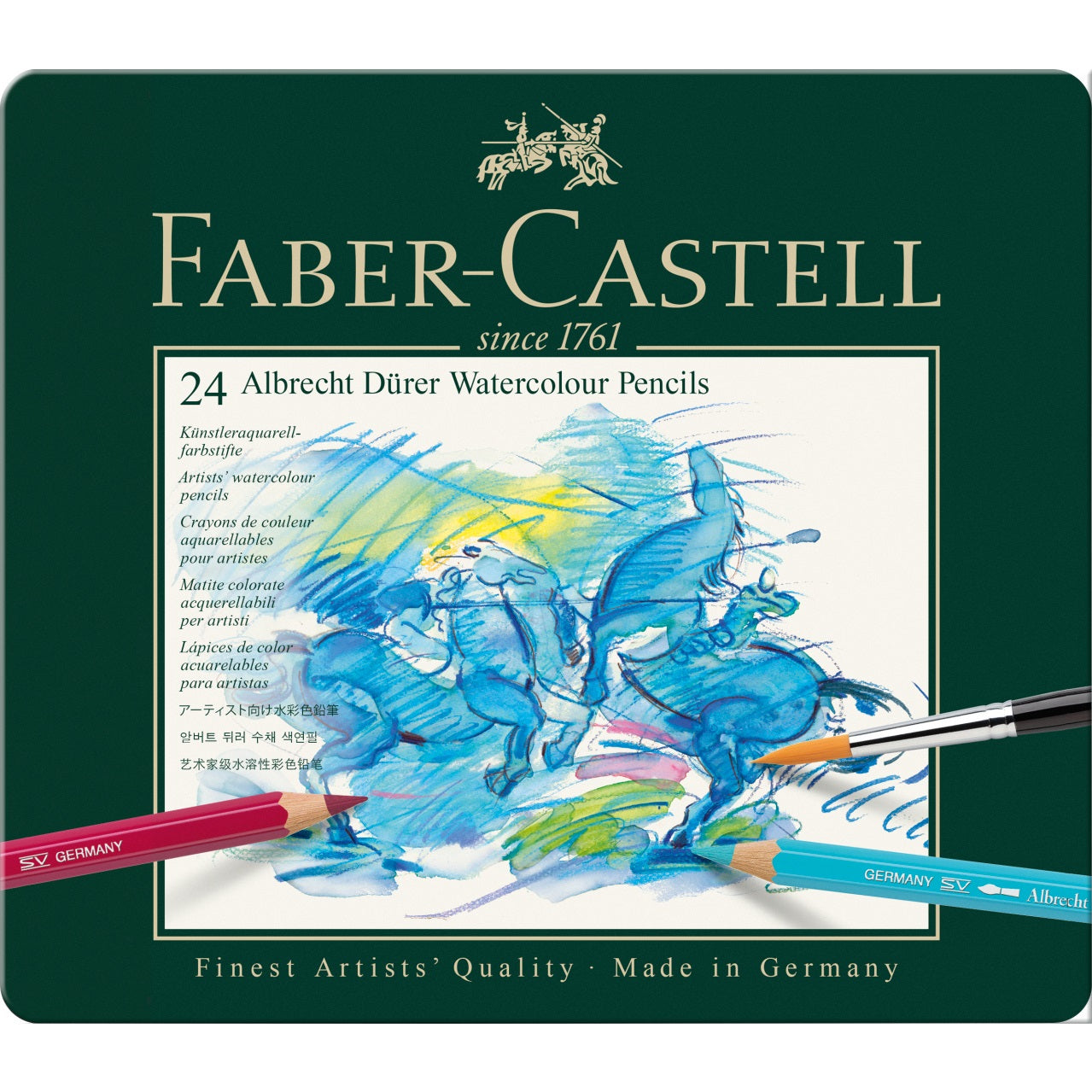 Acuarella - culori acrilice, accesorii papetarie, pensule, carioci si markere etc Set creioane colorate A. Durrer - 12 - Creioane colorate acuarelabile set 24 culori A. Dürer Faber-Castell din categoria , excelent pentru proiecte artistice si craft, produs original disponibil din stoc