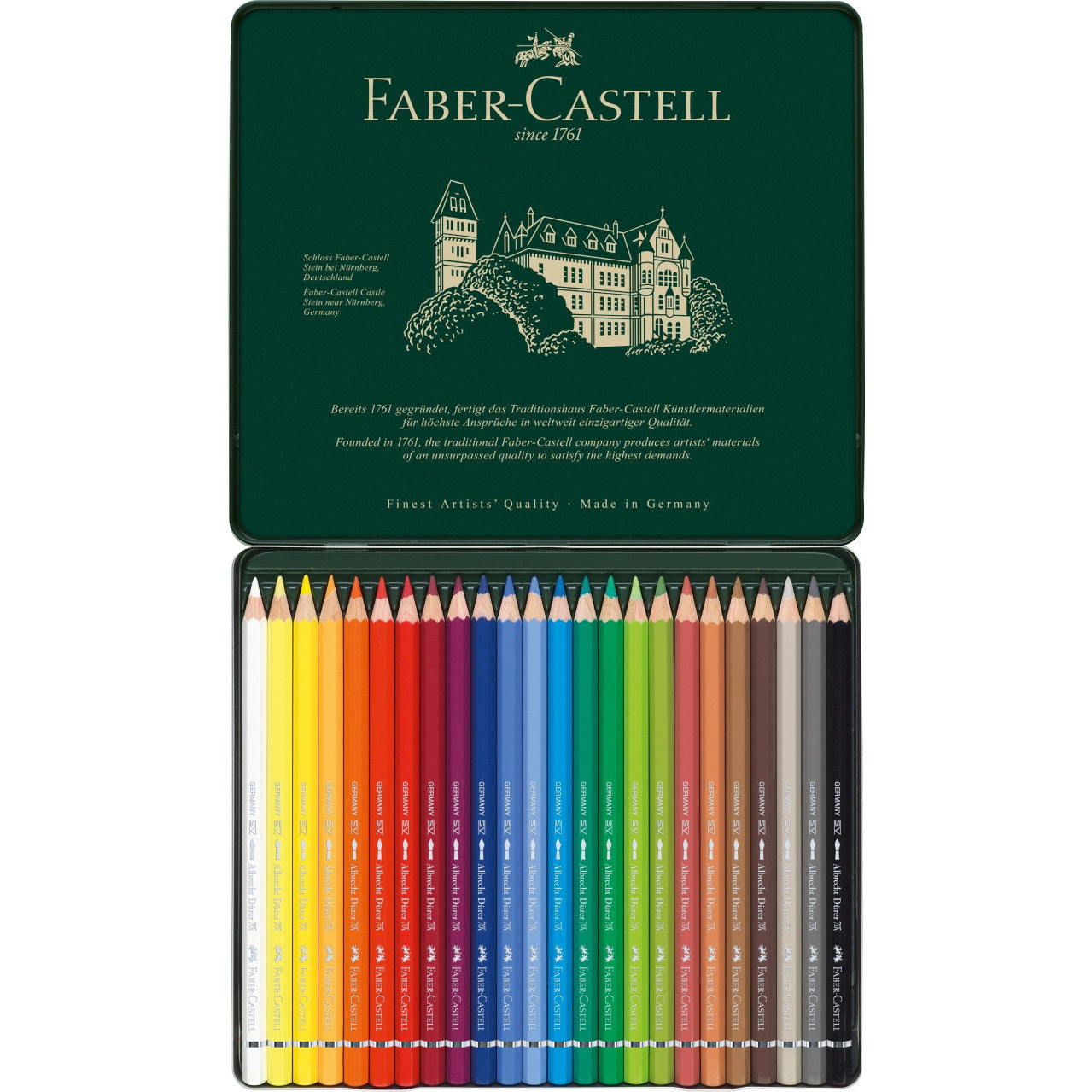 Set creioane colorate A. Durrer - 24 -  din categoria , recomandat pentru desen si activitati creative, alegere inspirata pentru papetarie moderna