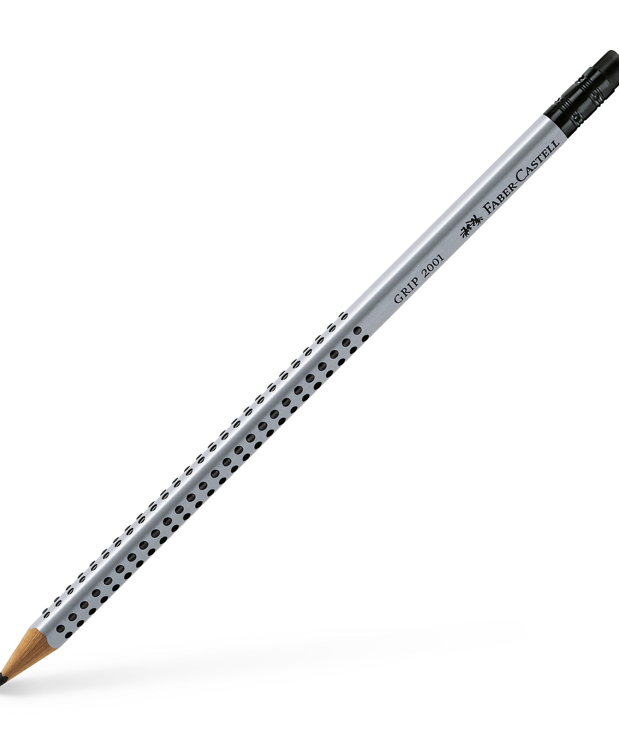 Creioane grafit grip 2001 cu guma Faber Castell